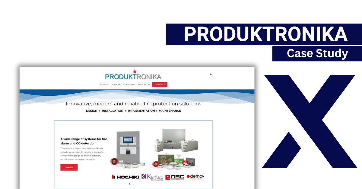 Produktronika.com case study image with a screenshot from produktronika.com